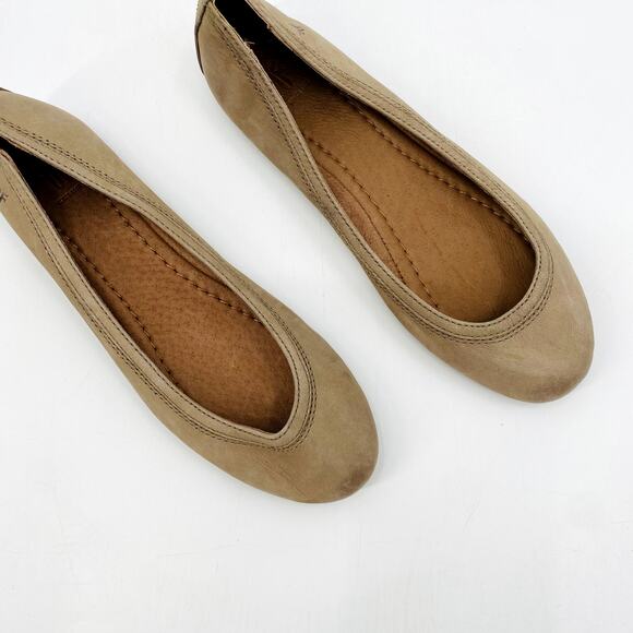 Frye Tan Round Toe ballet Flats - Picture 1 of 6